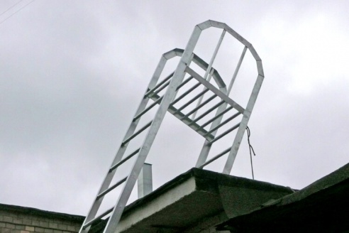 Алюминиеая лестница для эвакуации и технических работ