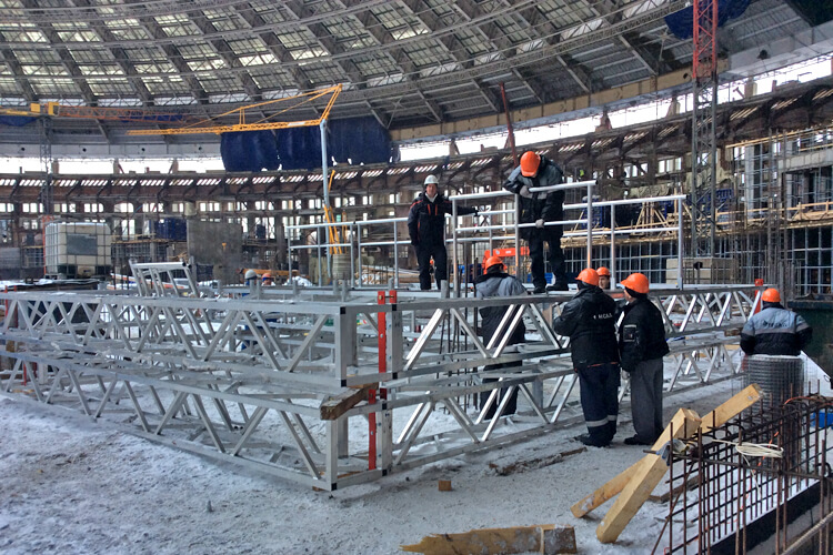 Ферма-конструкция стадиона Лужники в Москве фото 5